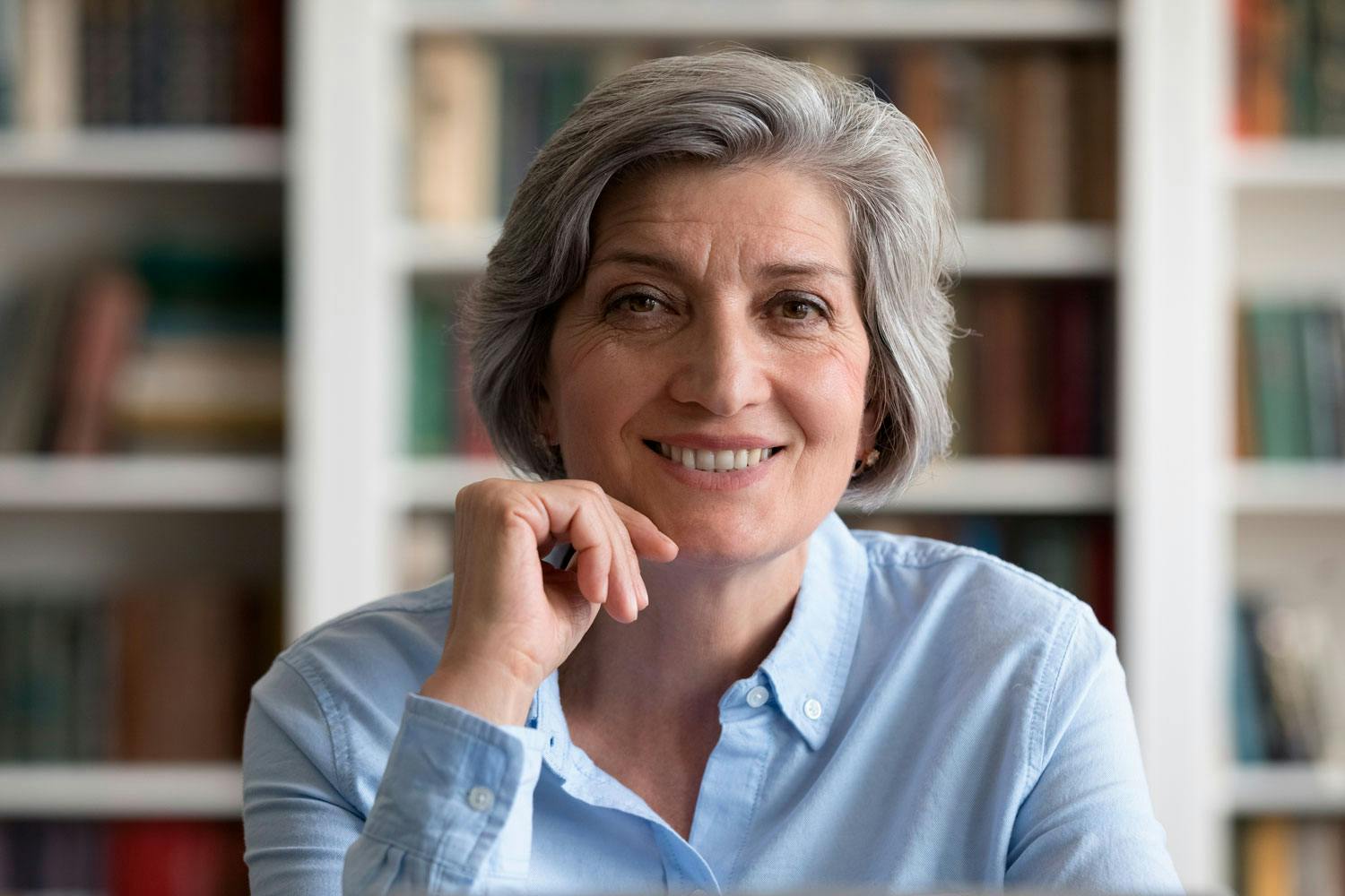 Porträttbild Denna typ av pressfoto är regisserad och genomarbetad.